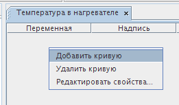 Добавление кривой в график